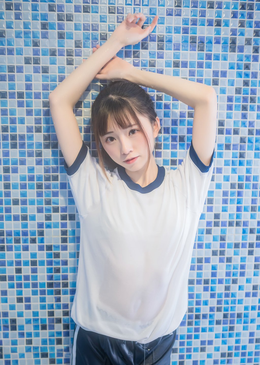 图片[7]-网紅Coser@Kitaro_绮太郞 湿身体操服-集美图