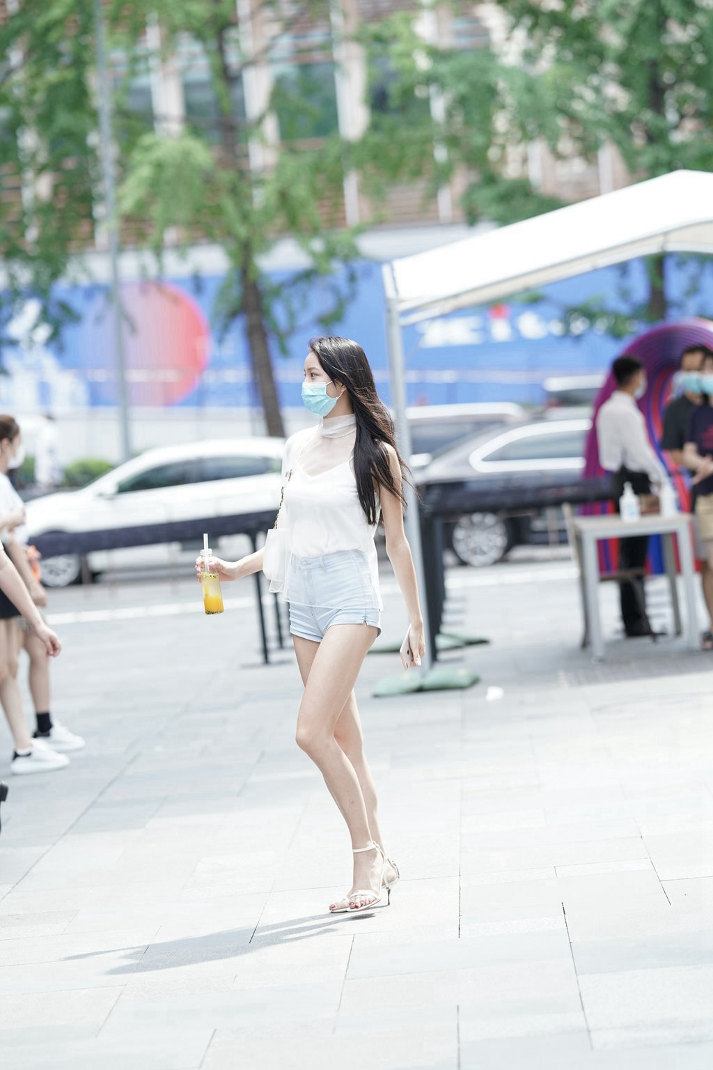 图片[6]-精选街拍作品 NO.1097 热裤月牙美女-集美图