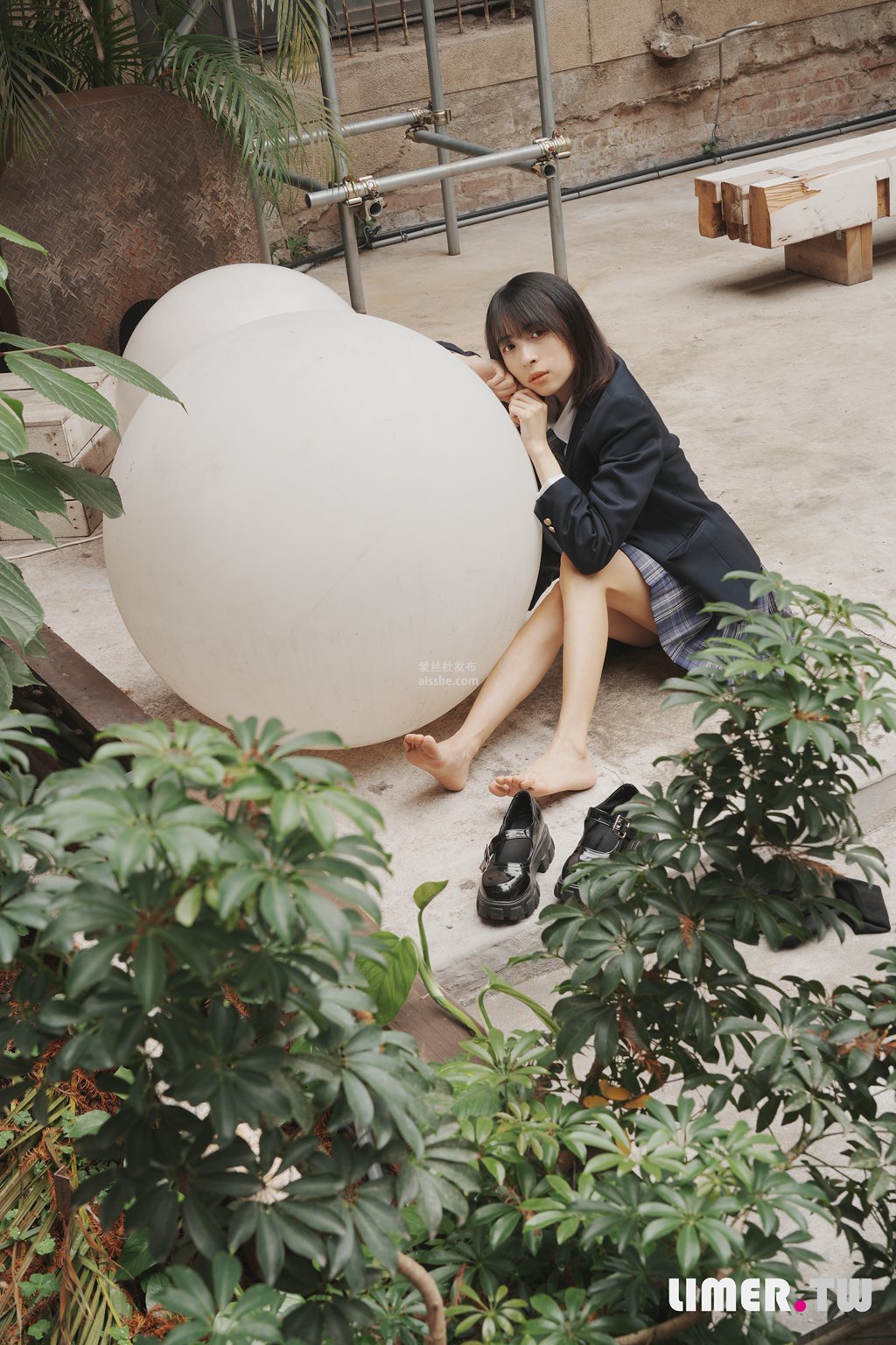 图片[7]-Limerence 子子 JK小腿袜到裸足的偷窥视角-集美图