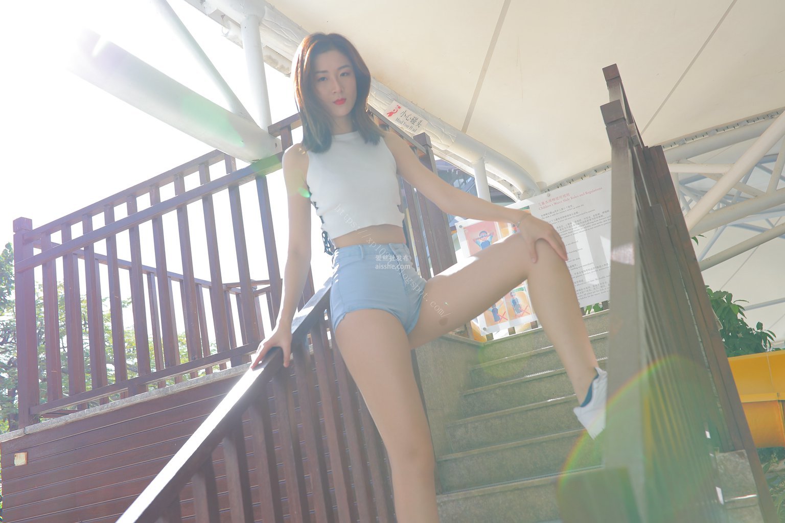 图片[95]-魔镜街拍 NO.039 紧身牛仔热裤-3-集美图