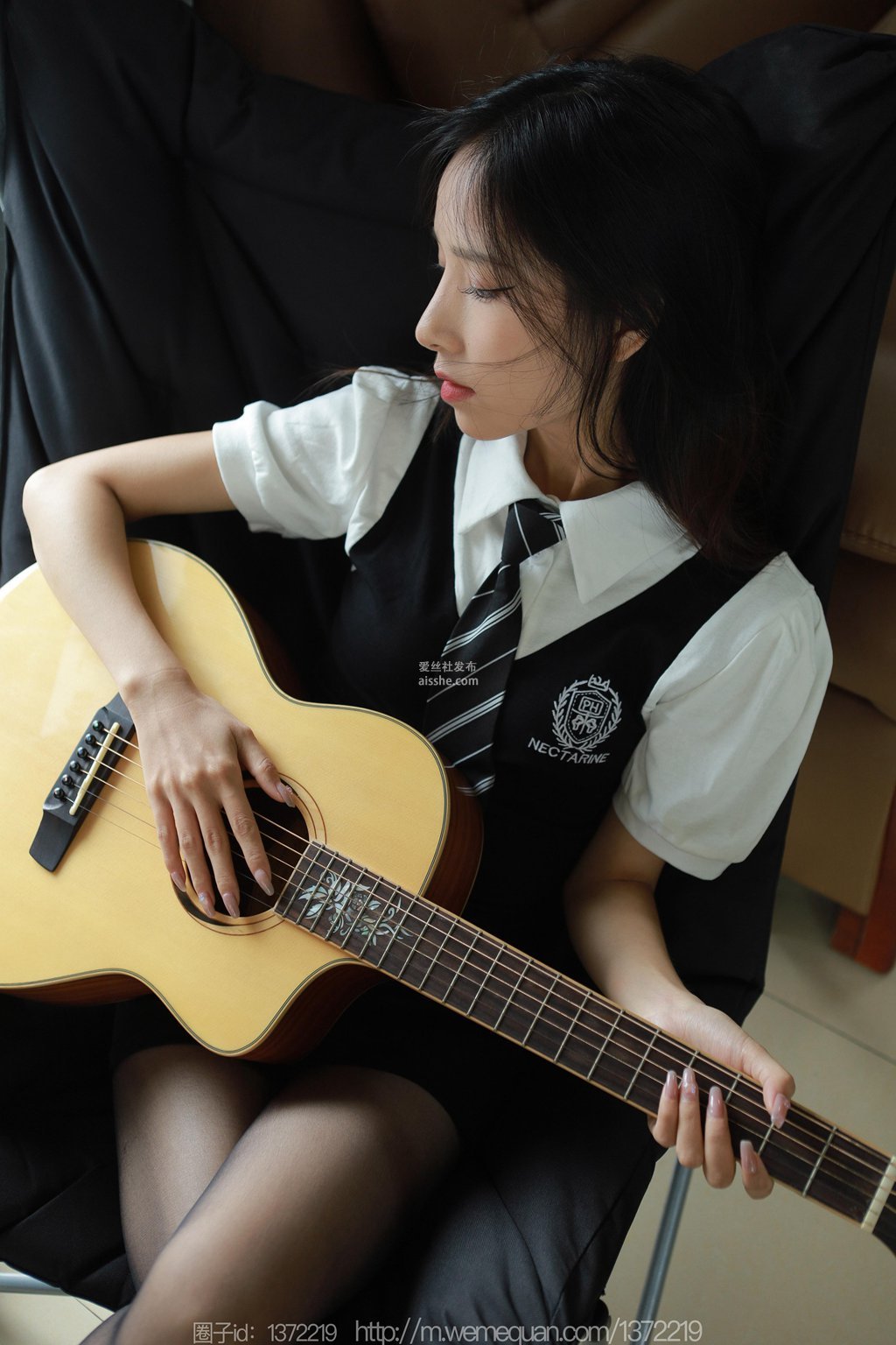 图片[16]-[IESS异思趣向] 2023.7.9 丝享家 1475 美子《弹弹吉他》-集美图