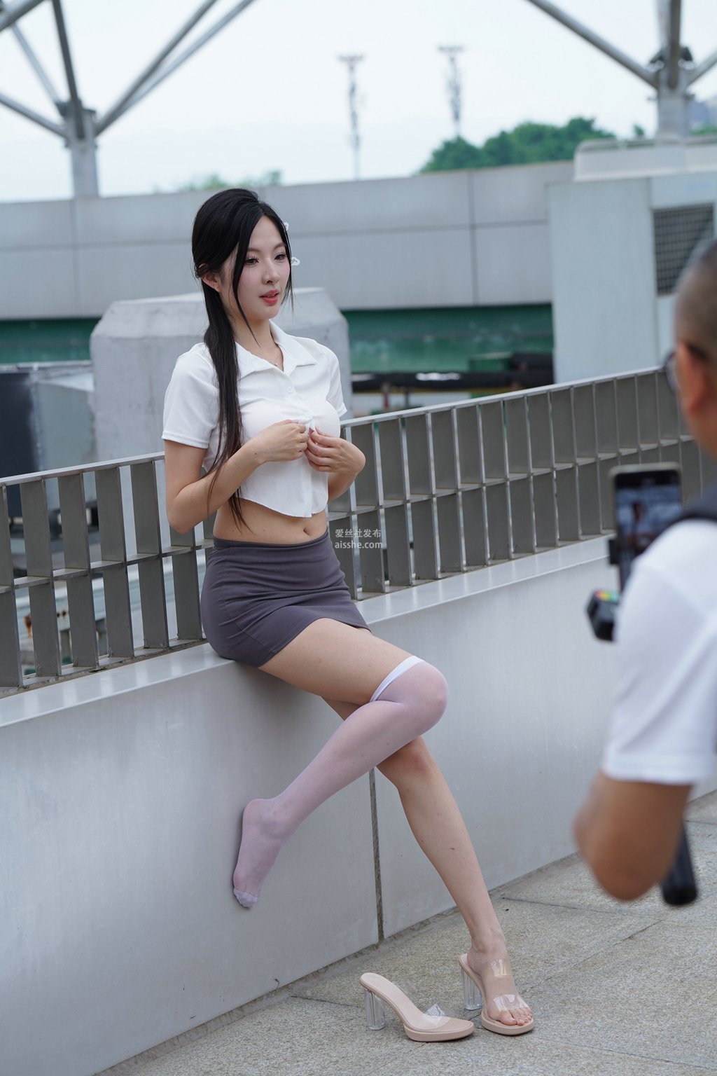 图片[36]-精选街拍作品 NO.2230 灰色修身裙2-集美图