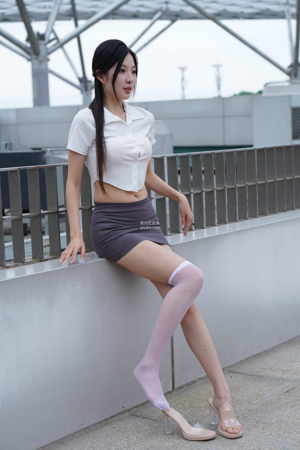 图片[39]-精选街拍作品 NO.2230 灰色修身裙2-集美图