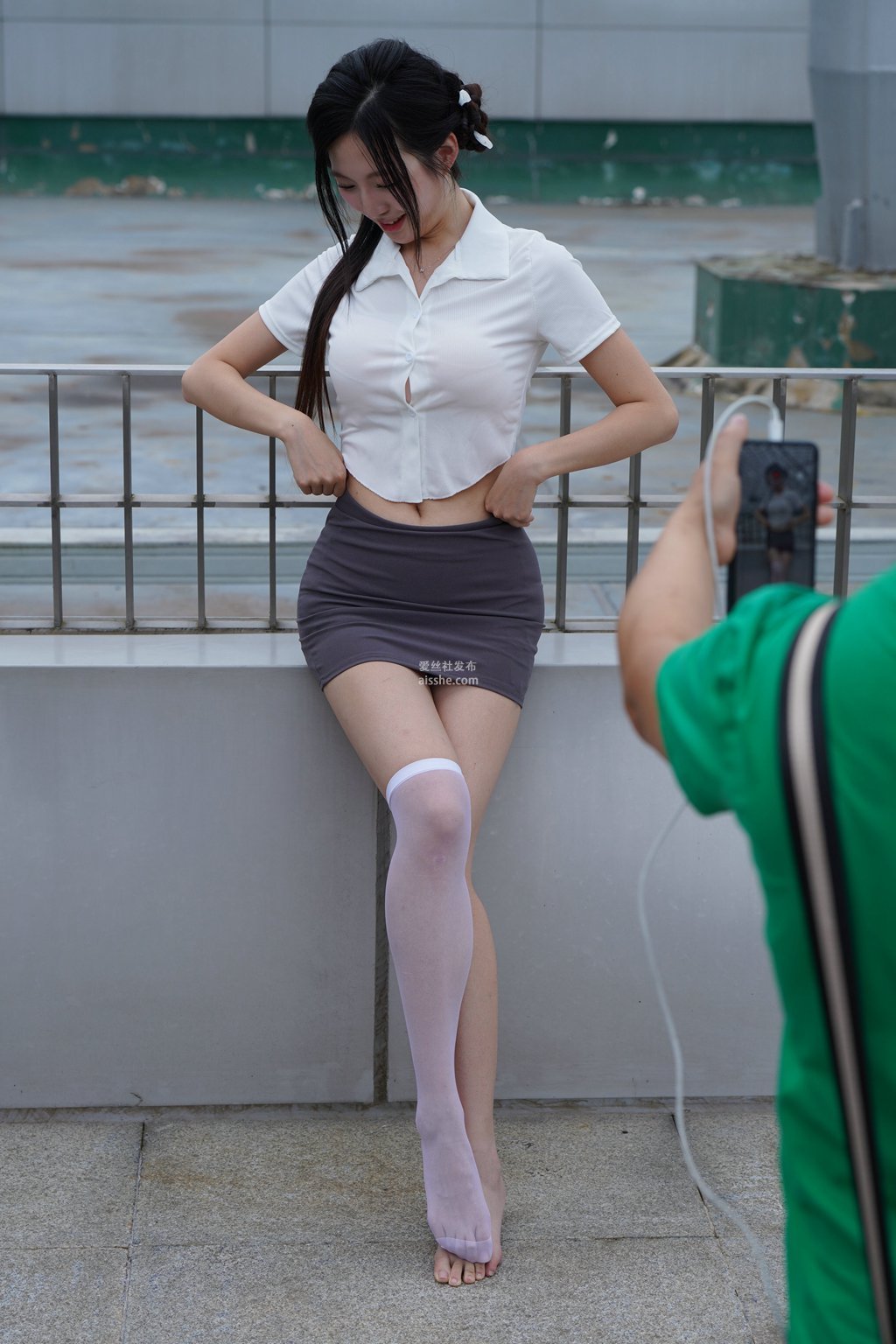 图片[60]-精选街拍作品 NO.2230 灰色修身裙2-集美图