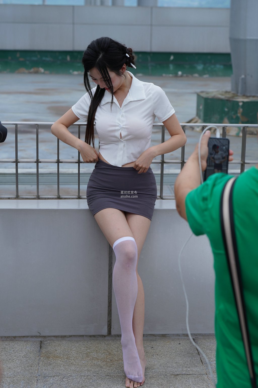 图片[61]-精选街拍作品 NO.2230 灰色修身裙2-集美图