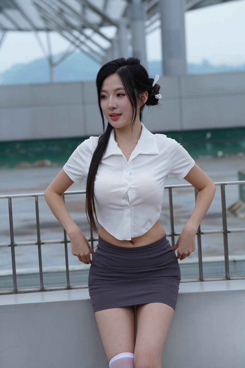 图片[76]-精选街拍作品 NO.2230 灰色修身裙2-集美图