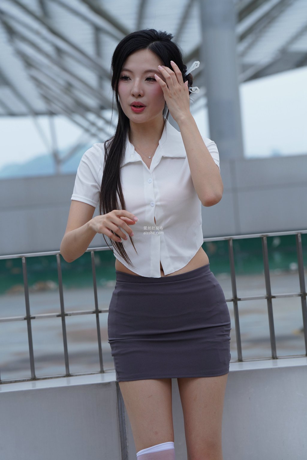 图片[82]-精选街拍作品 NO.2230 灰色修身裙2-集美图