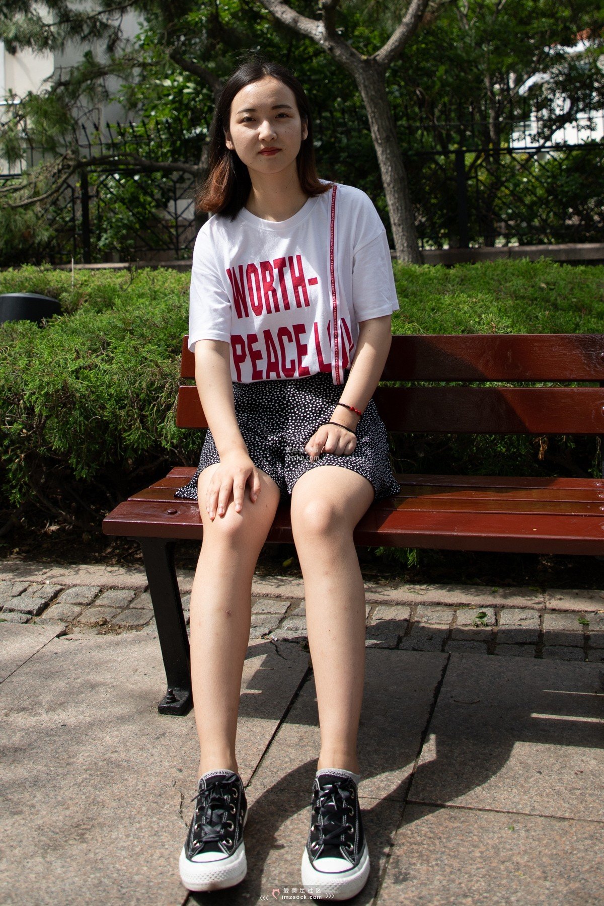 图片[2]-MZSOCK NO.218-2018年-莹莹 帆布鞋棉袜裸足-集美图