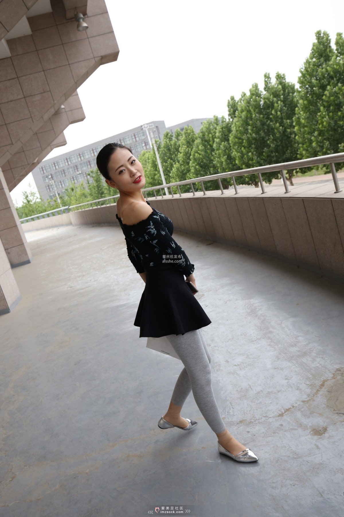 图片[19]-MZSOCK NO.233-2018年-舞蹈系 灰色打底裤 短丝小姐姐 【下部】-集美图