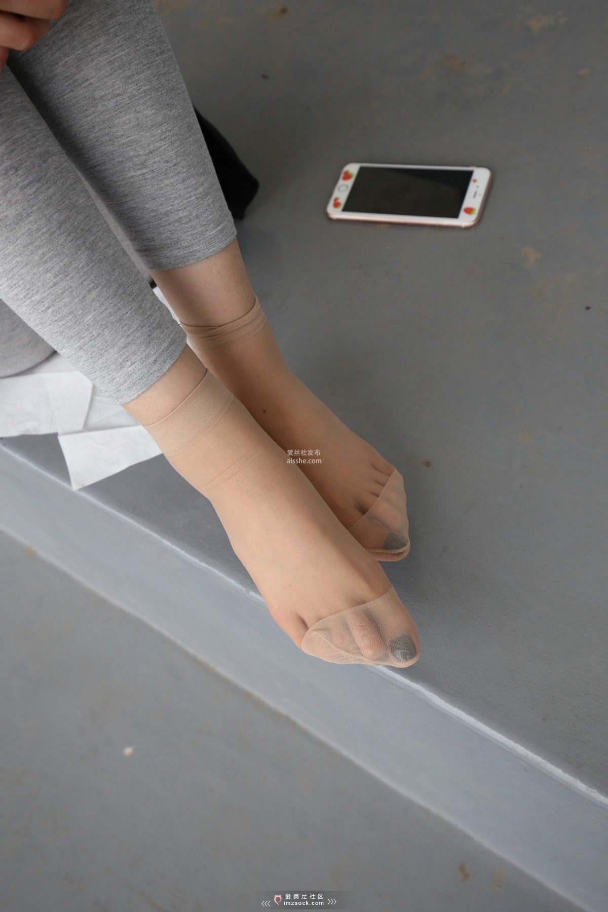 图片[37]-MZSOCK NO.233-2018年-舞蹈系 灰色打底裤 短丝小姐姐 【下部】-集美图