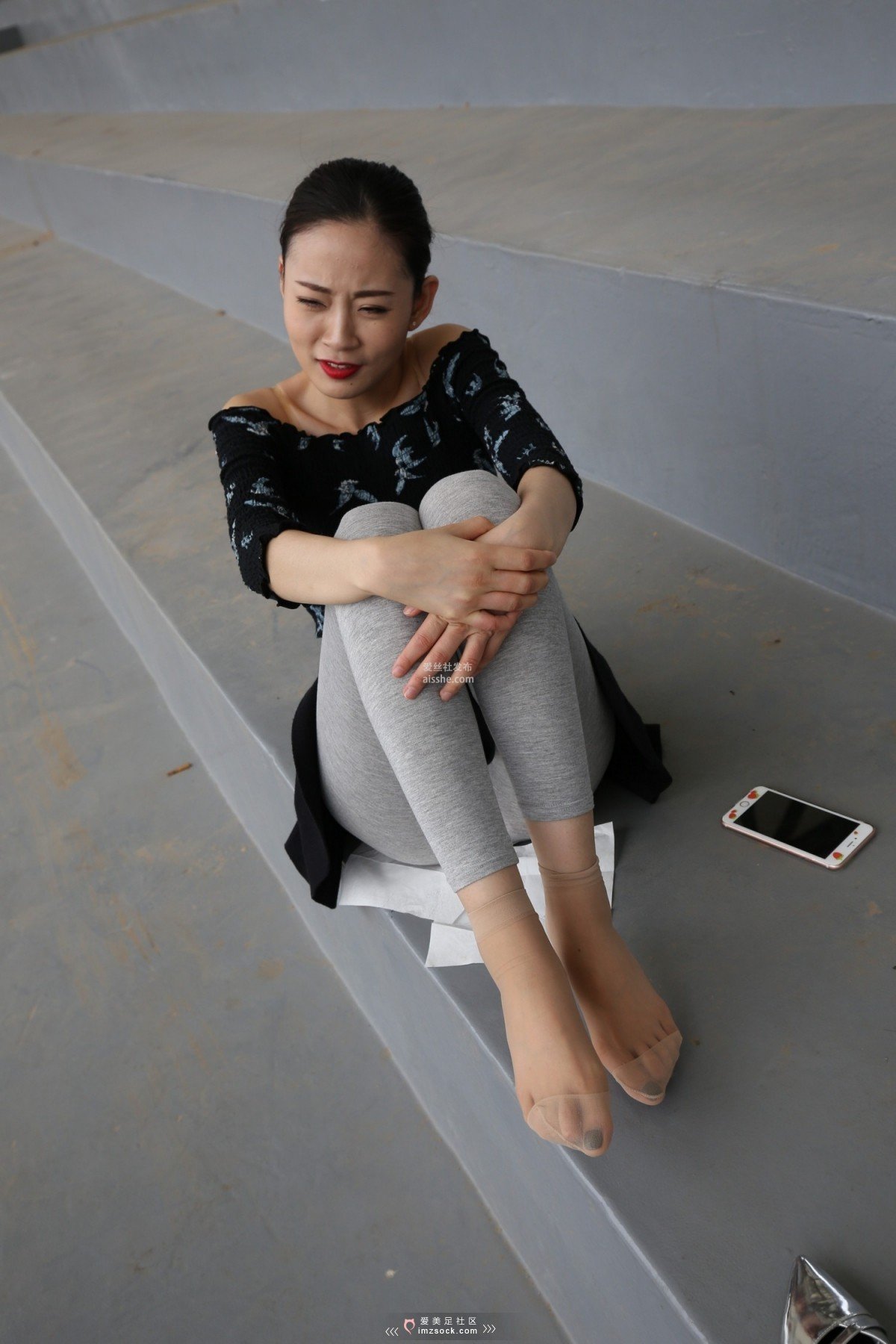 图片[38]-MZSOCK NO.233-2018年-舞蹈系 灰色打底裤 短丝小姐姐 【下部】-集美图