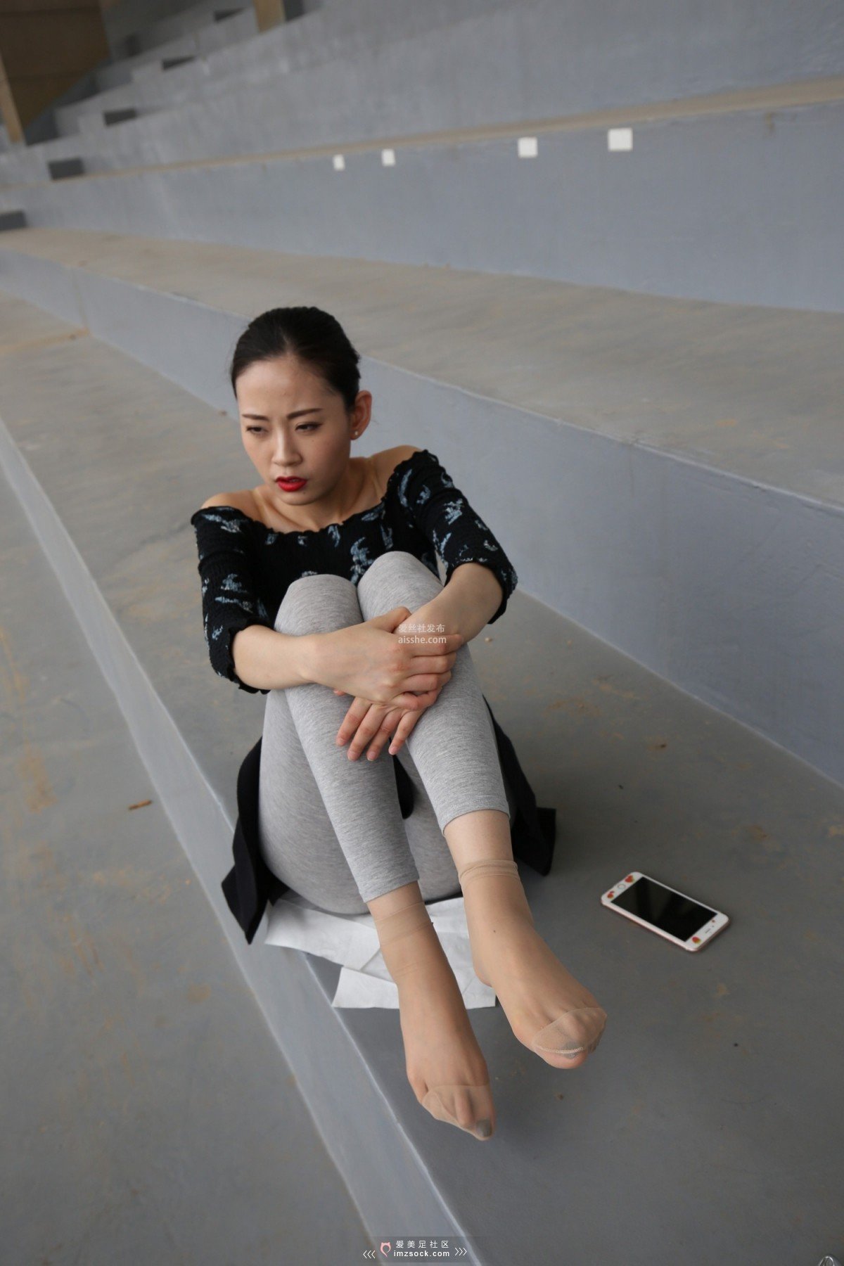 图片[41]-MZSOCK NO.233-2018年-舞蹈系 灰色打底裤 短丝小姐姐 【下部】-集美图