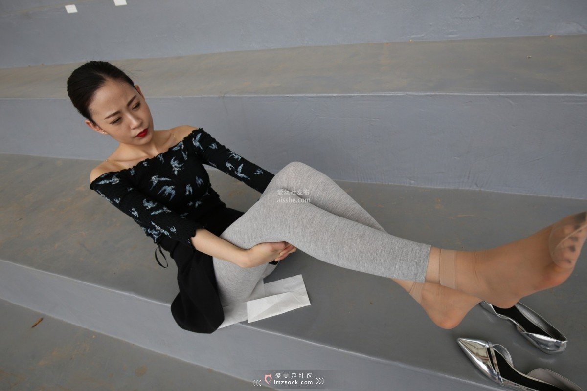 图片[46]-MZSOCK NO.233-2018年-舞蹈系 灰色打底裤 短丝小姐姐 【下部】-集美图