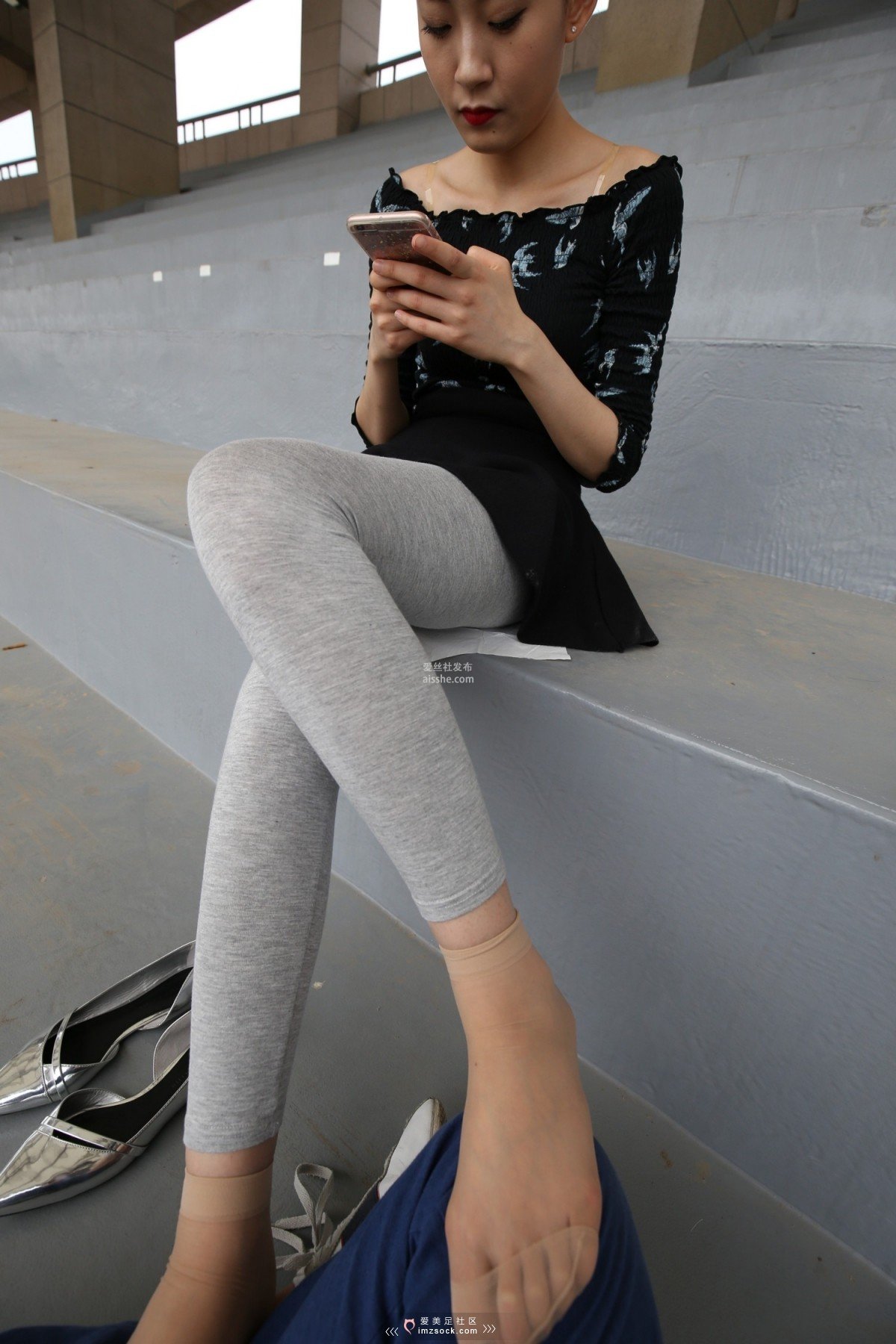 图片[116]-MZSOCK NO.233-2018年-舞蹈系 灰色打底裤 短丝小姐姐 【下部】-集美图