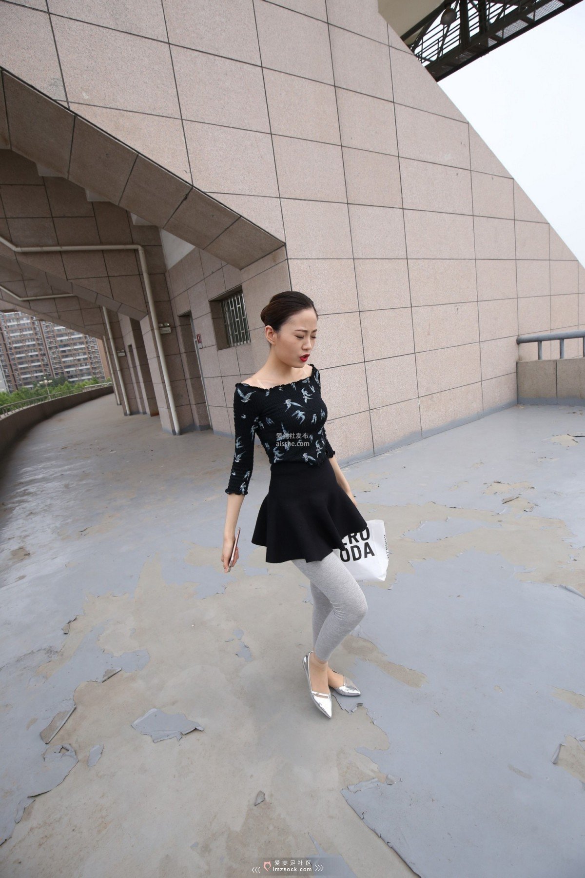 图片[125]-MZSOCK NO.233-2018年-舞蹈系 灰色打底裤 短丝小姐姐 【下部】-集美图