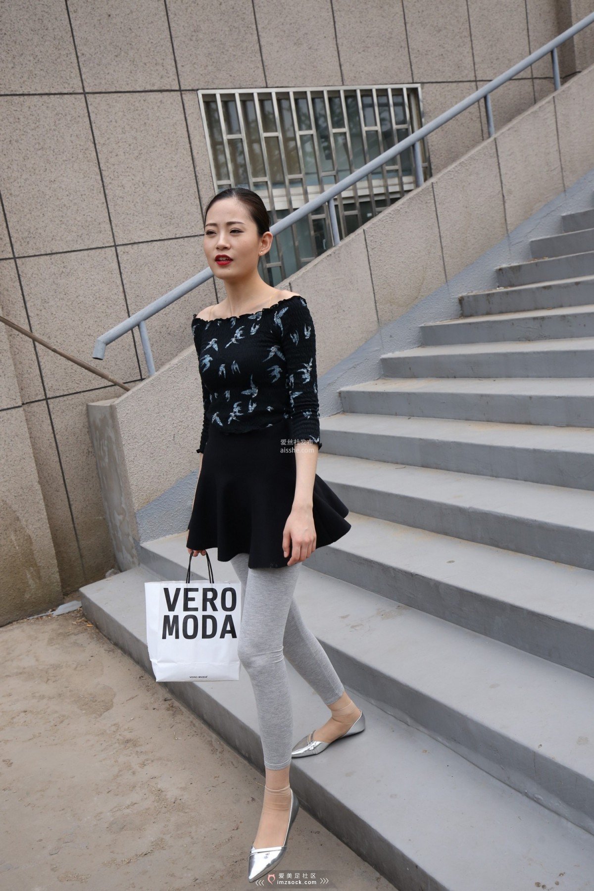 图片[134]-MZSOCK NO.233-2018年-舞蹈系 灰色打底裤 短丝小姐姐 【下部】-集美图