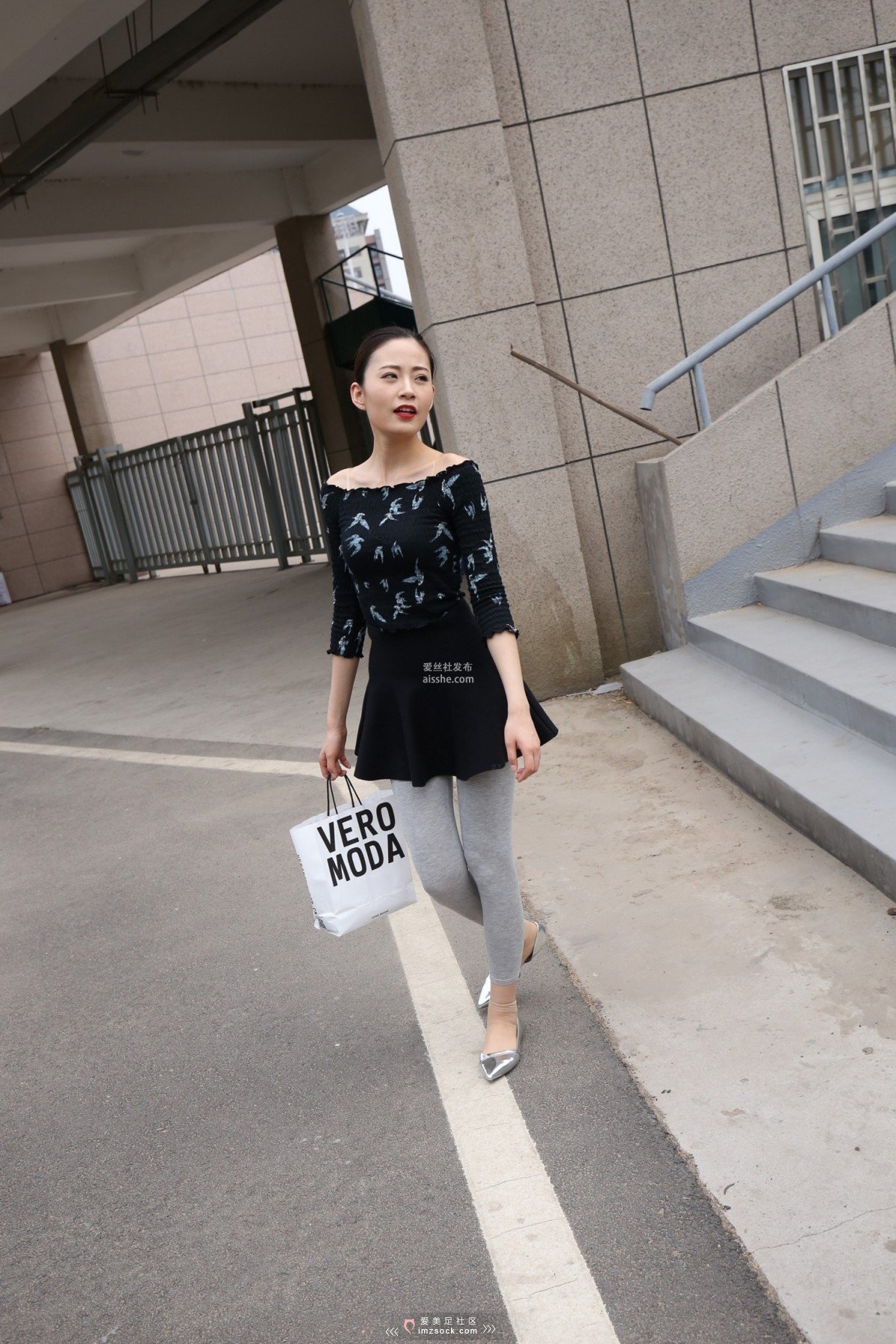 图片[137]-MZSOCK NO.233-2018年-舞蹈系 灰色打底裤 短丝小姐姐 【下部】-集美图