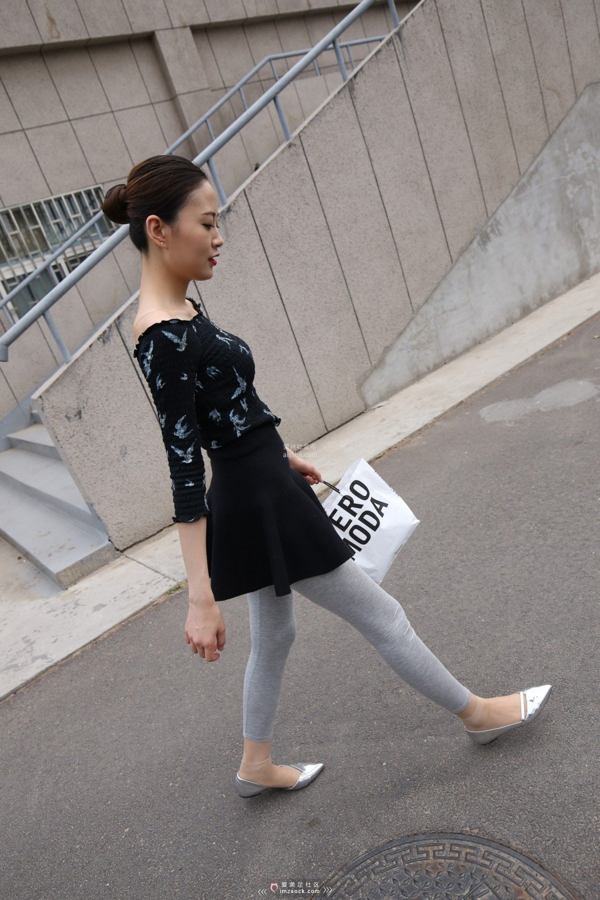 图片[139]-MZSOCK NO.233-2018年-舞蹈系 灰色打底裤 短丝小姐姐 【下部】-集美图