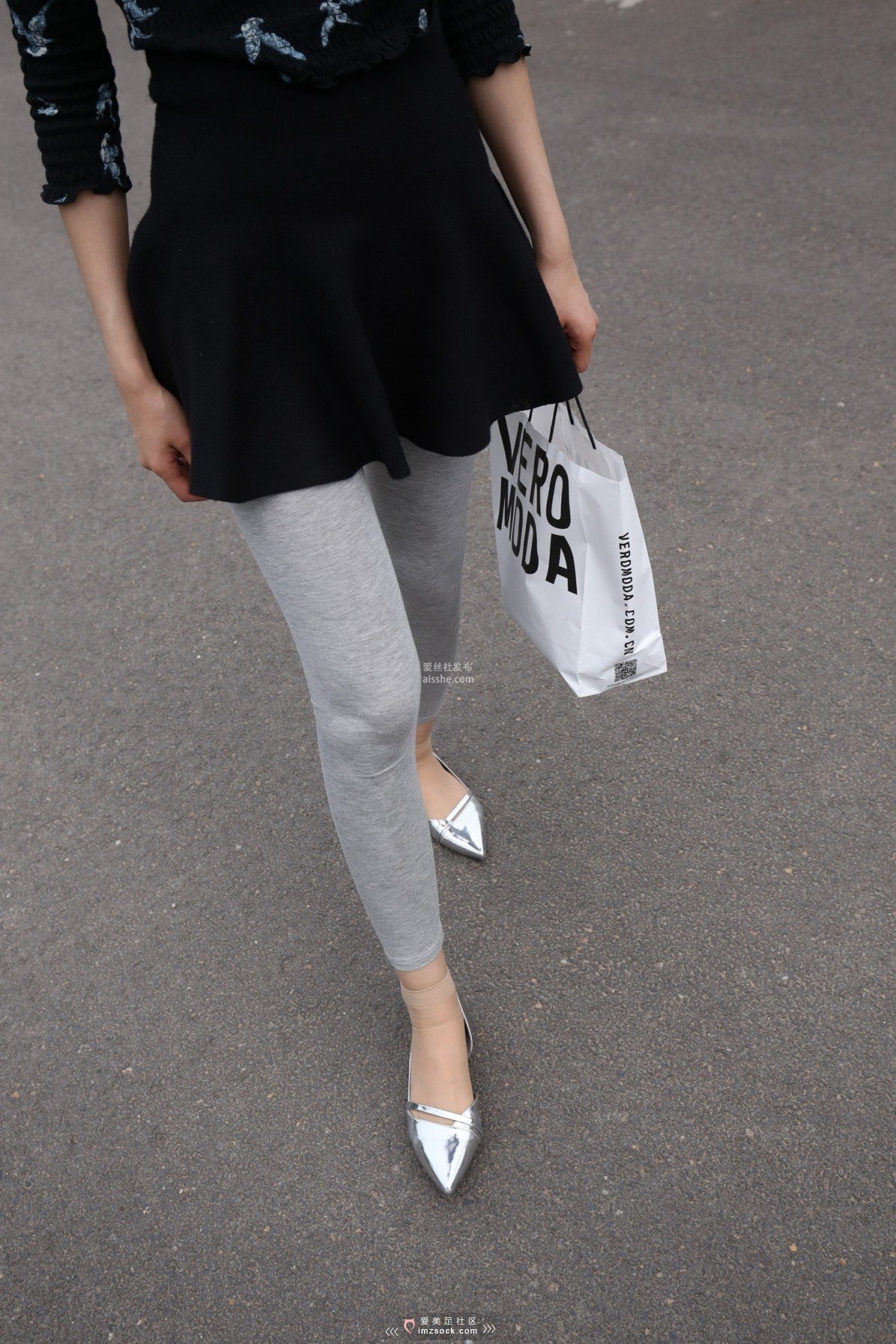 图片[146]-MZSOCK NO.233-2018年-舞蹈系 灰色打底裤 短丝小姐姐 【下部】-集美图