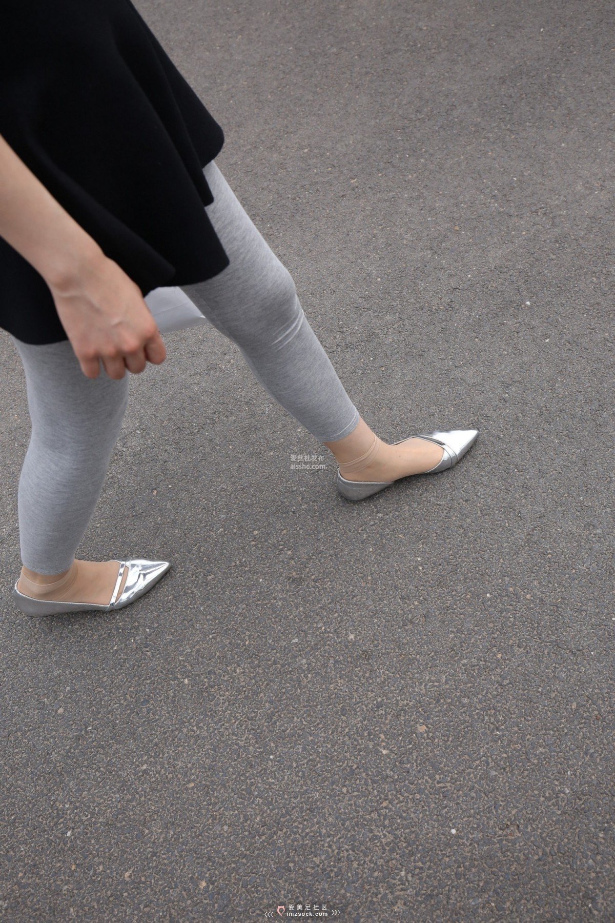 图片[149]-MZSOCK NO.233-2018年-舞蹈系 灰色打底裤 短丝小姐姐 【下部】-集美图