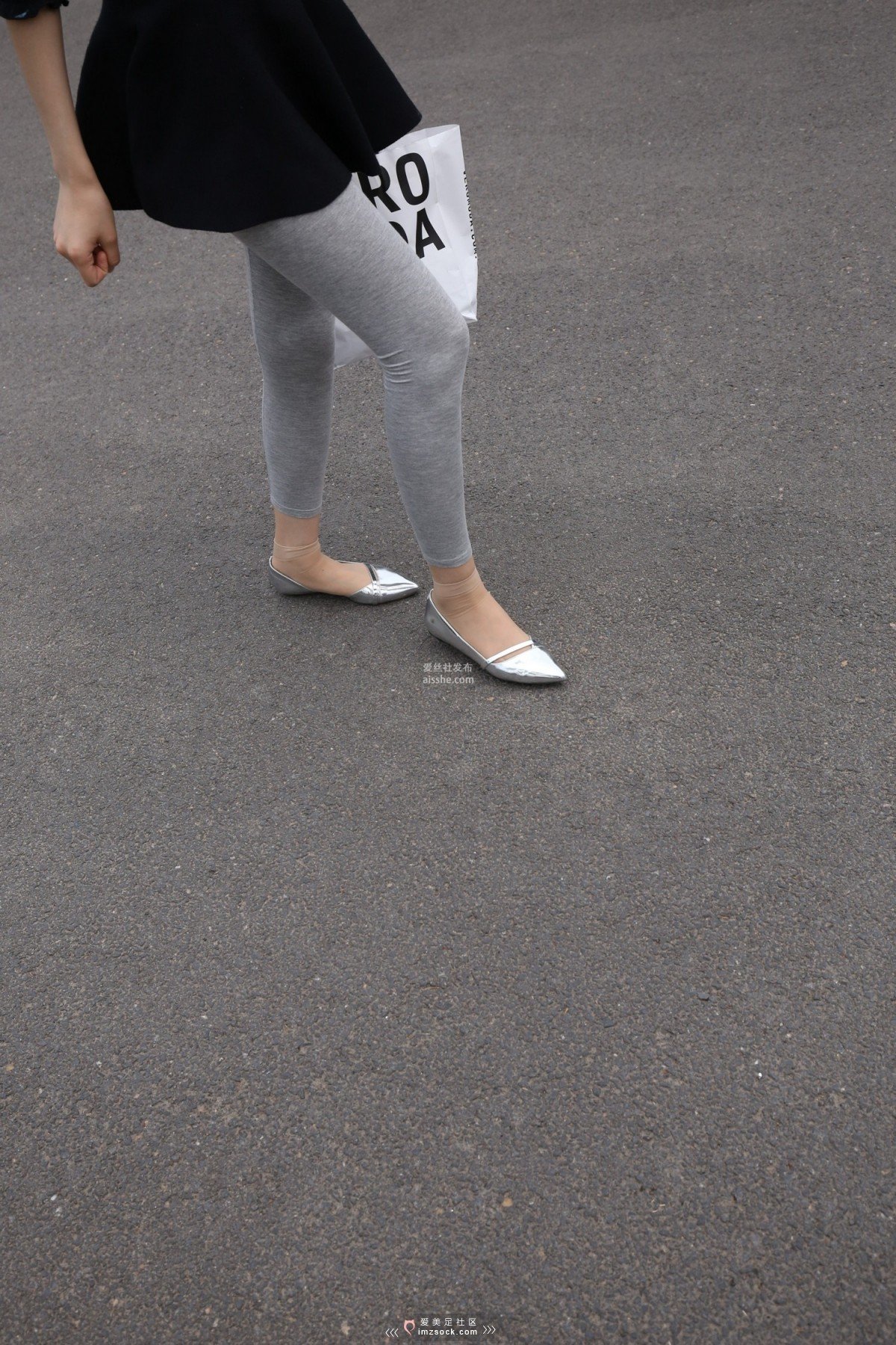 图片[150]-MZSOCK NO.233-2018年-舞蹈系 灰色打底裤 短丝小姐姐 【下部】-集美图