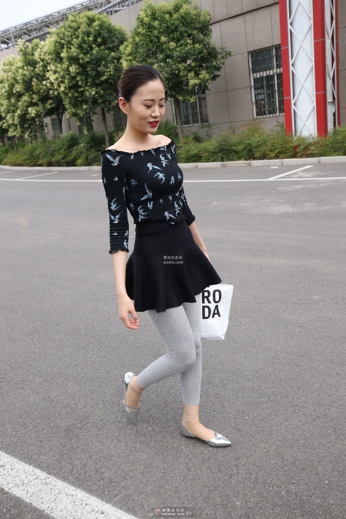 图片[158]-MZSOCK NO.233-2018年-舞蹈系 灰色打底裤 短丝小姐姐 【下部】-集美图