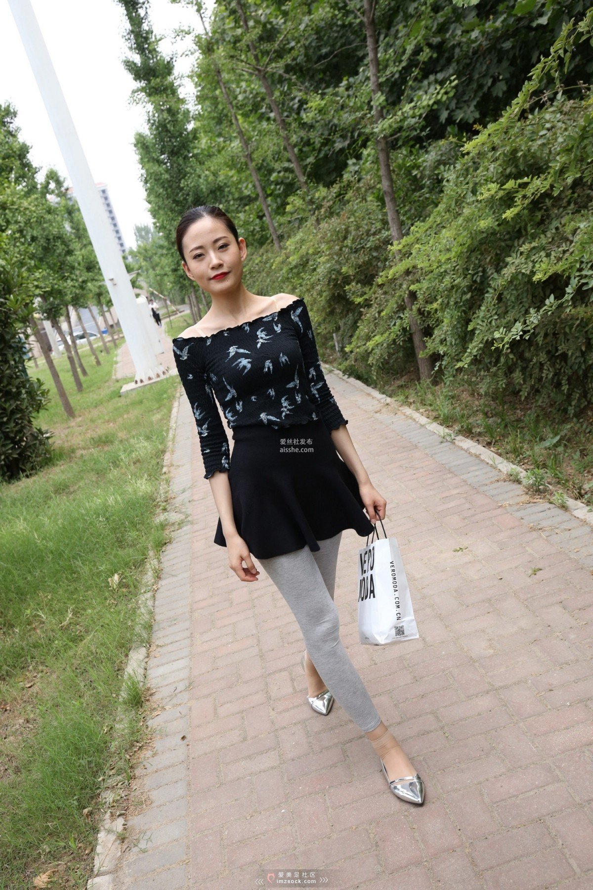 图片[168]-MZSOCK NO.233-2018年-舞蹈系 灰色打底裤 短丝小姐姐 【下部】-集美图