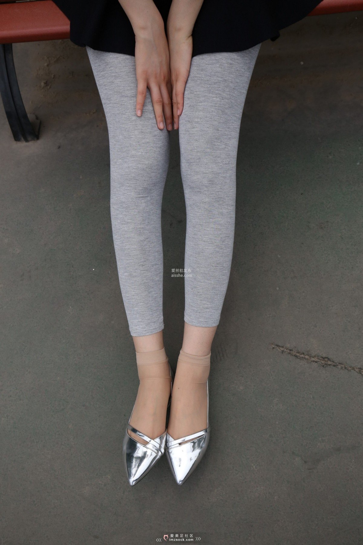 图片[185]-MZSOCK NO.233-2018年-舞蹈系 灰色打底裤 短丝小姐姐 【下部】-集美图