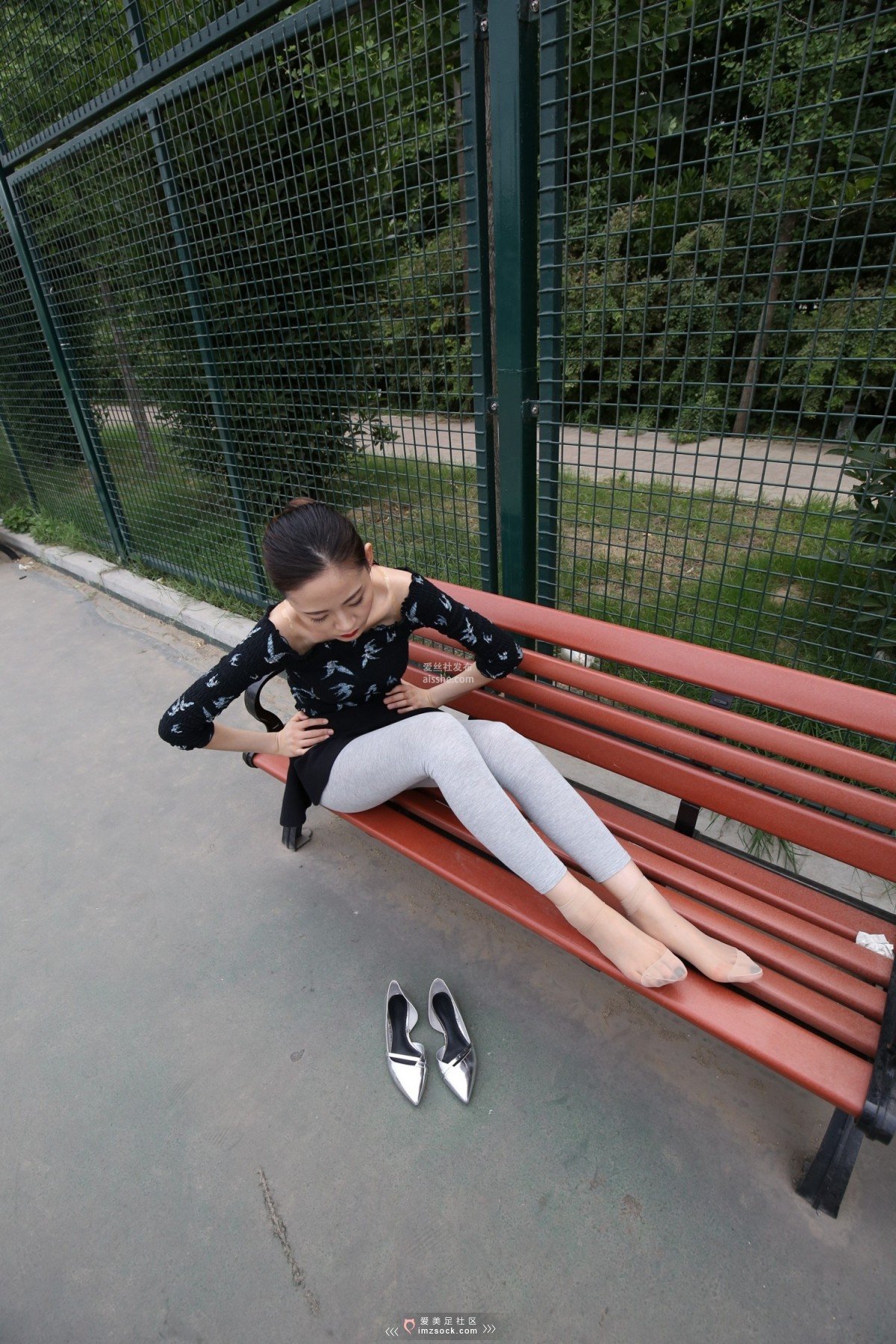 图片[196]-MZSOCK NO.233-2018年-舞蹈系 灰色打底裤 短丝小姐姐 【下部】-集美图