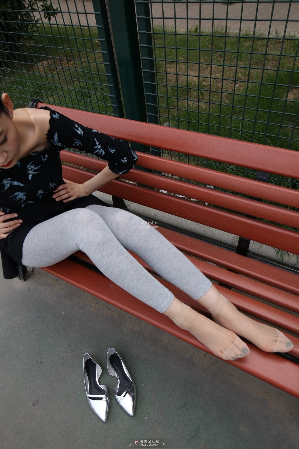 图片[197]-MZSOCK NO.233-2018年-舞蹈系 灰色打底裤 短丝小姐姐 【下部】-集美图