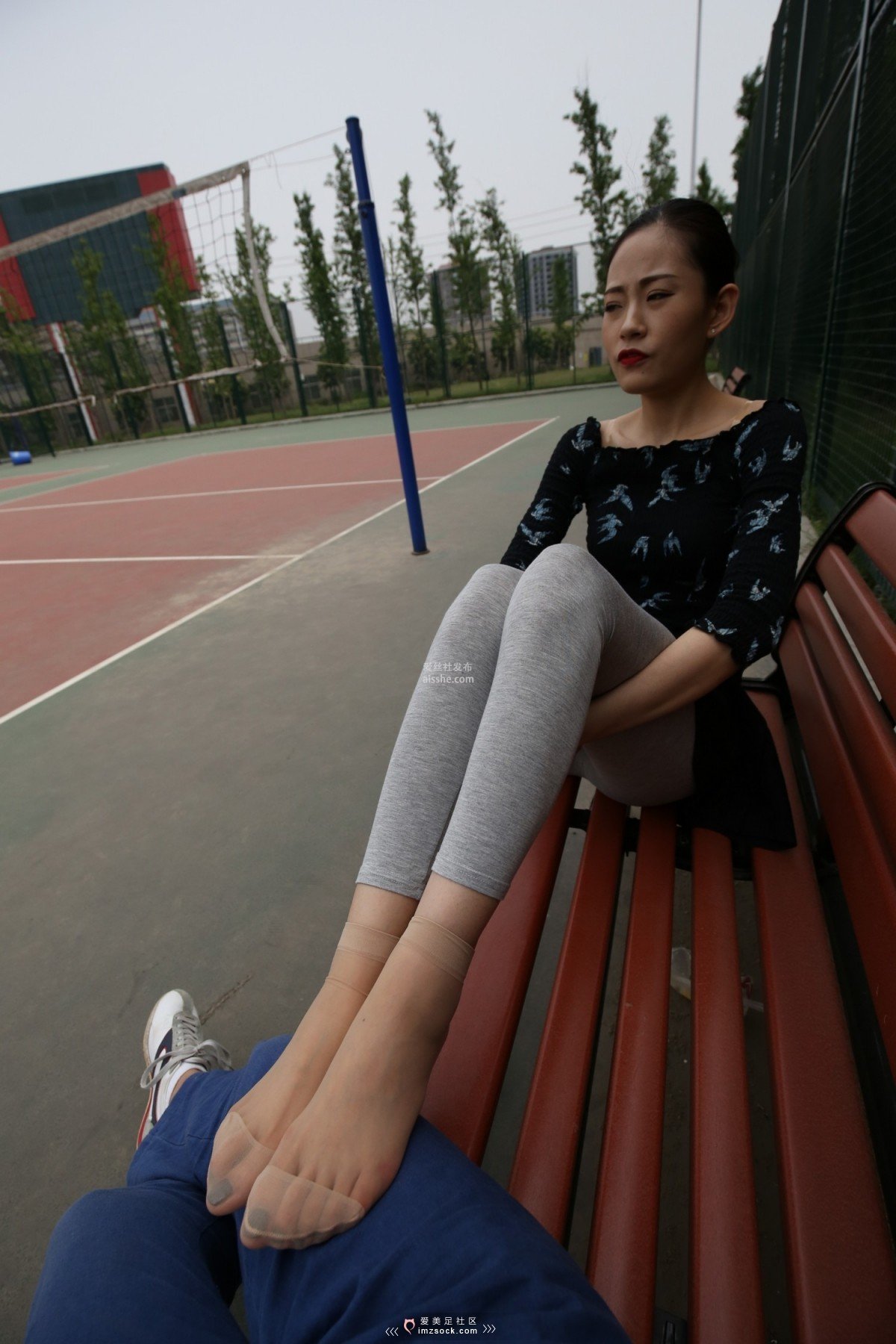 图片[200]-MZSOCK NO.233-2018年-舞蹈系 灰色打底裤 短丝小姐姐 【下部】-集美图