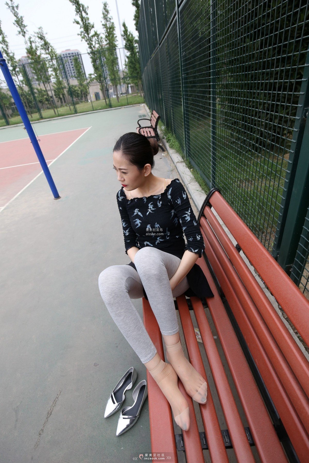 图片[203]-MZSOCK NO.233-2018年-舞蹈系 灰色打底裤 短丝小姐姐 【下部】-集美图