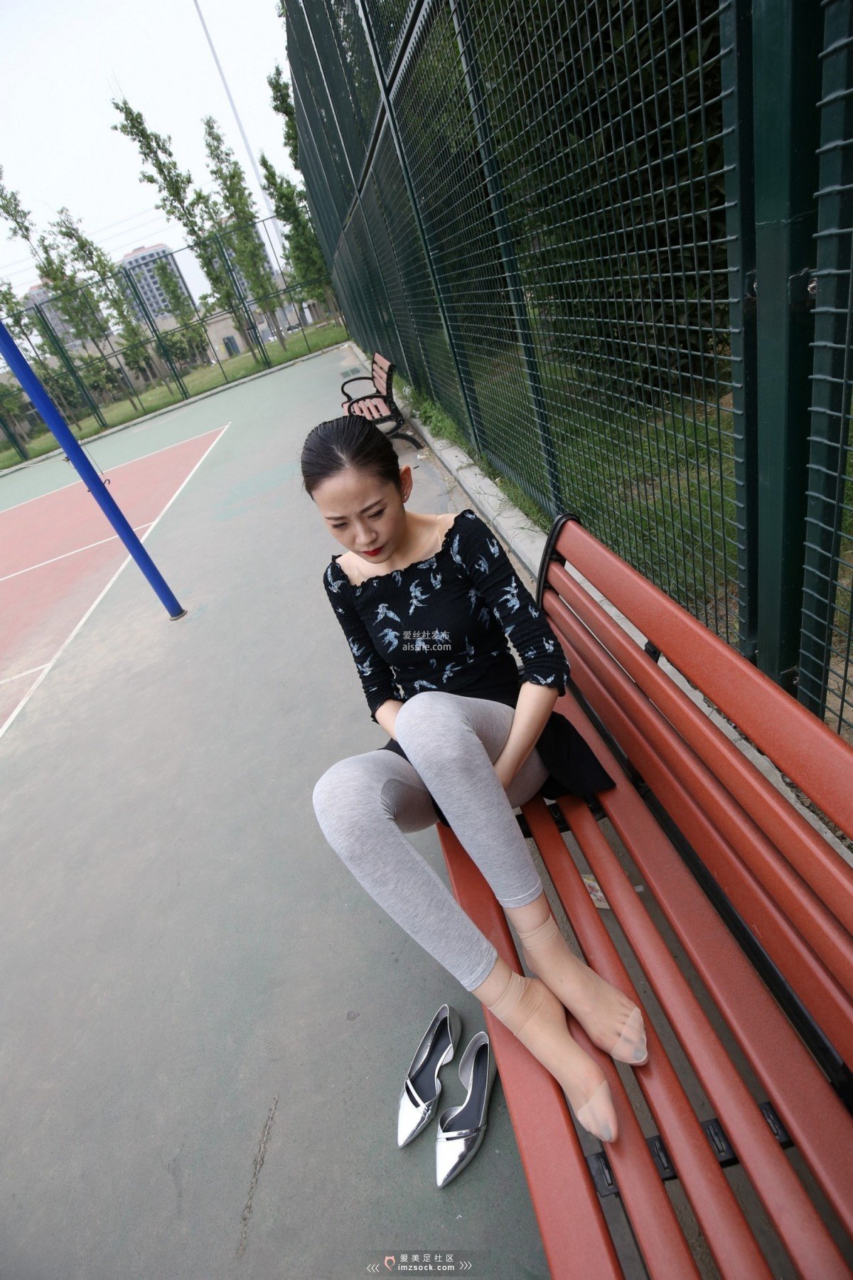 图片[204]-MZSOCK NO.233-2018年-舞蹈系 灰色打底裤 短丝小姐姐 【下部】-集美图