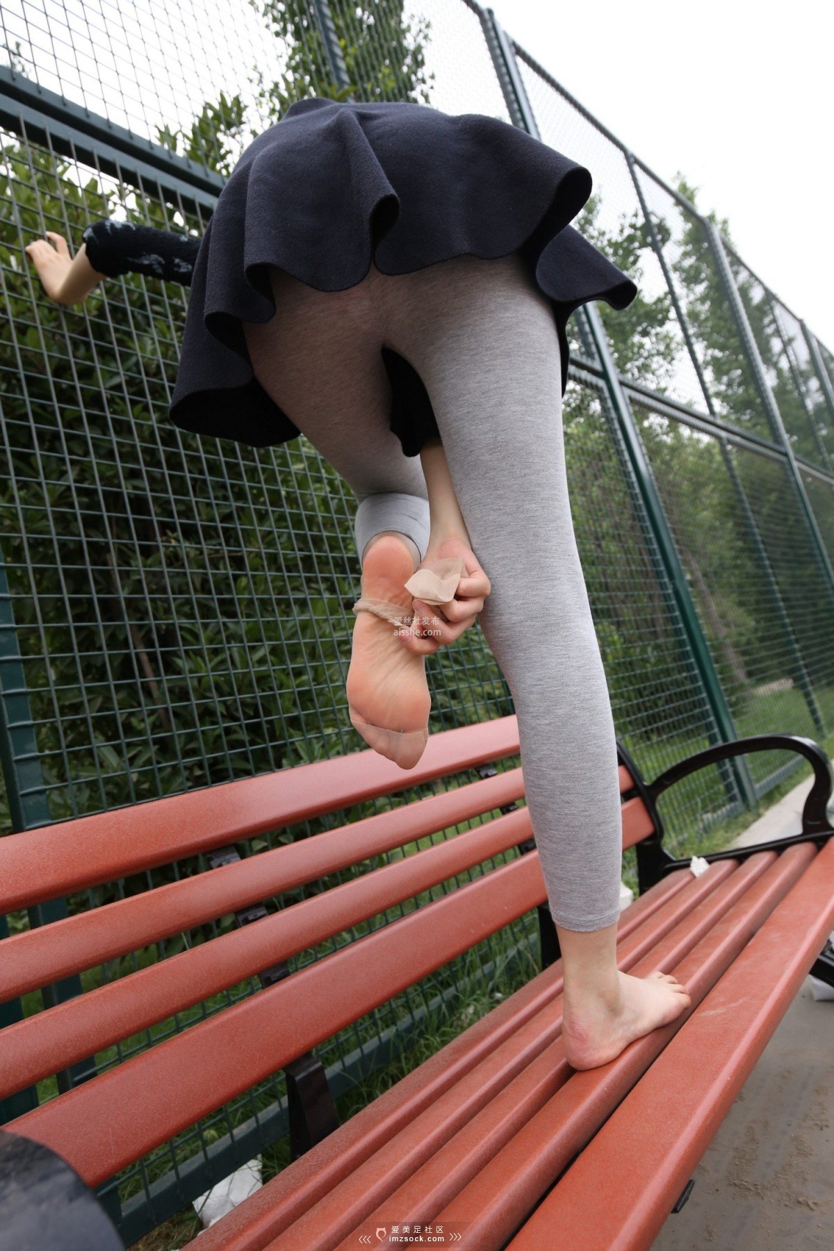 图片[245]-MZSOCK NO.233-2018年-舞蹈系 灰色打底裤 短丝小姐姐 【下部】-集美图