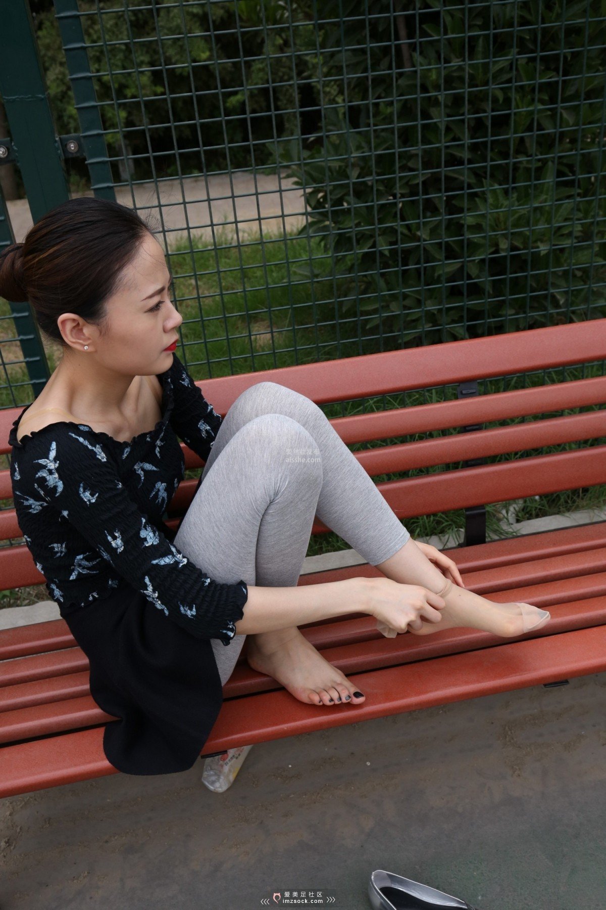 图片[256]-MZSOCK NO.233-2018年-舞蹈系 灰色打底裤 短丝小姐姐 【下部】-集美图