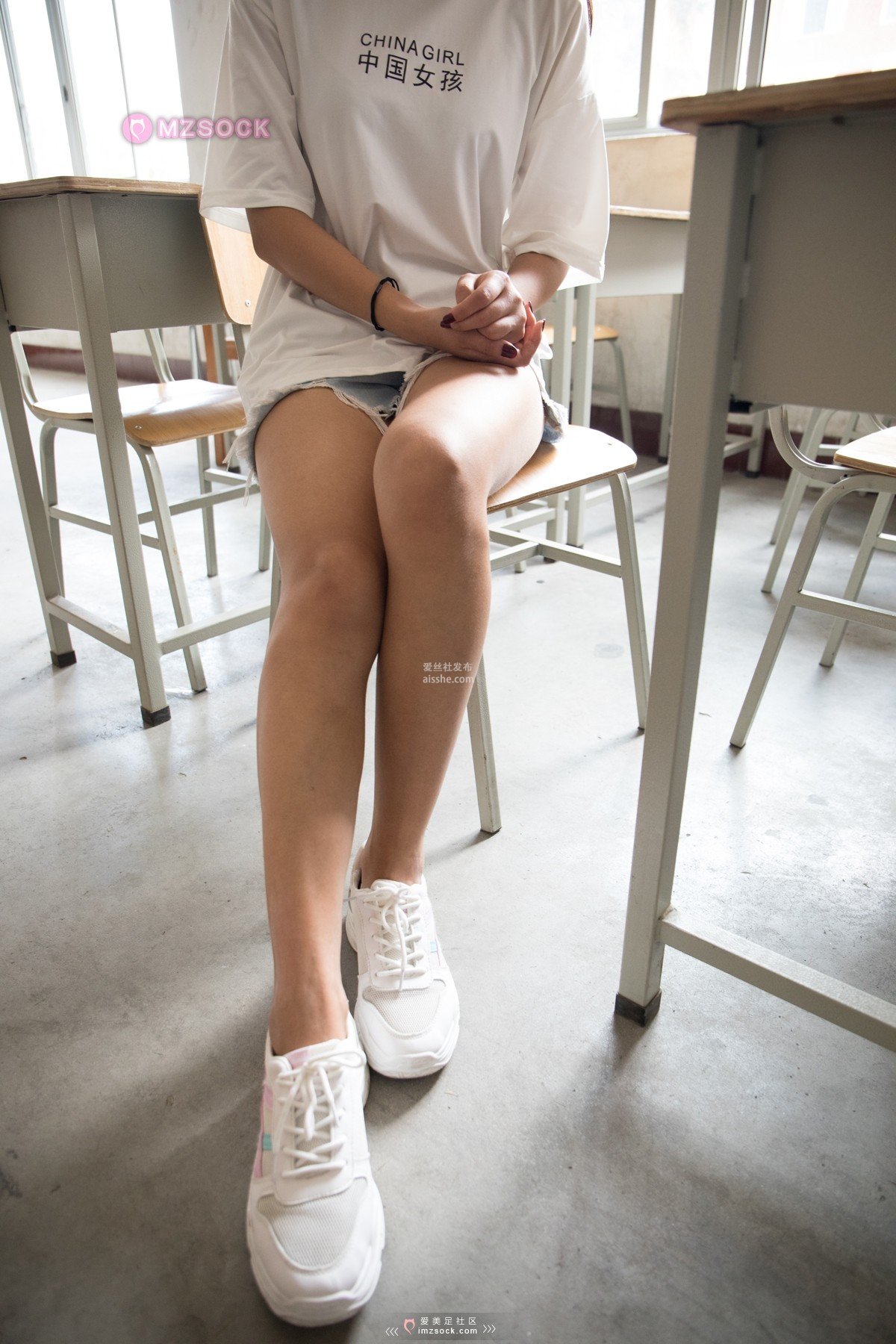 图片[170]-MZSOCK NO.271-2018年-爱每足原创 雅楠 白色小船袜-集美图