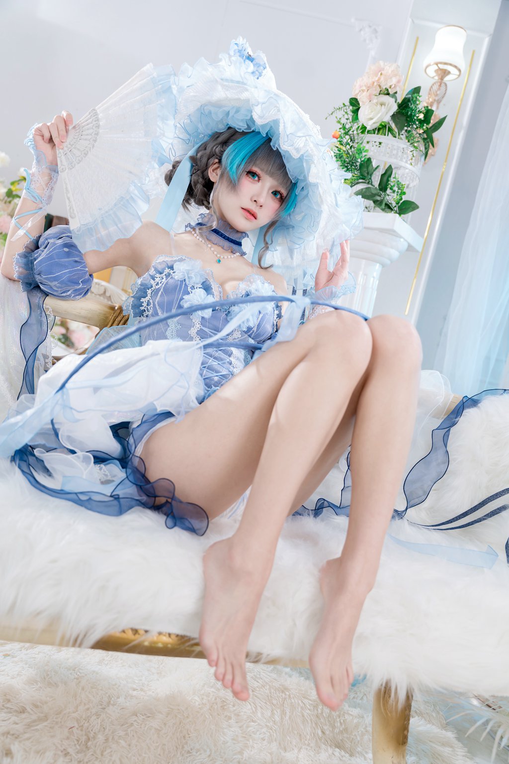 人气Coser@九柒喵 柴郡 冰雪 废稿 (碧蓝航线