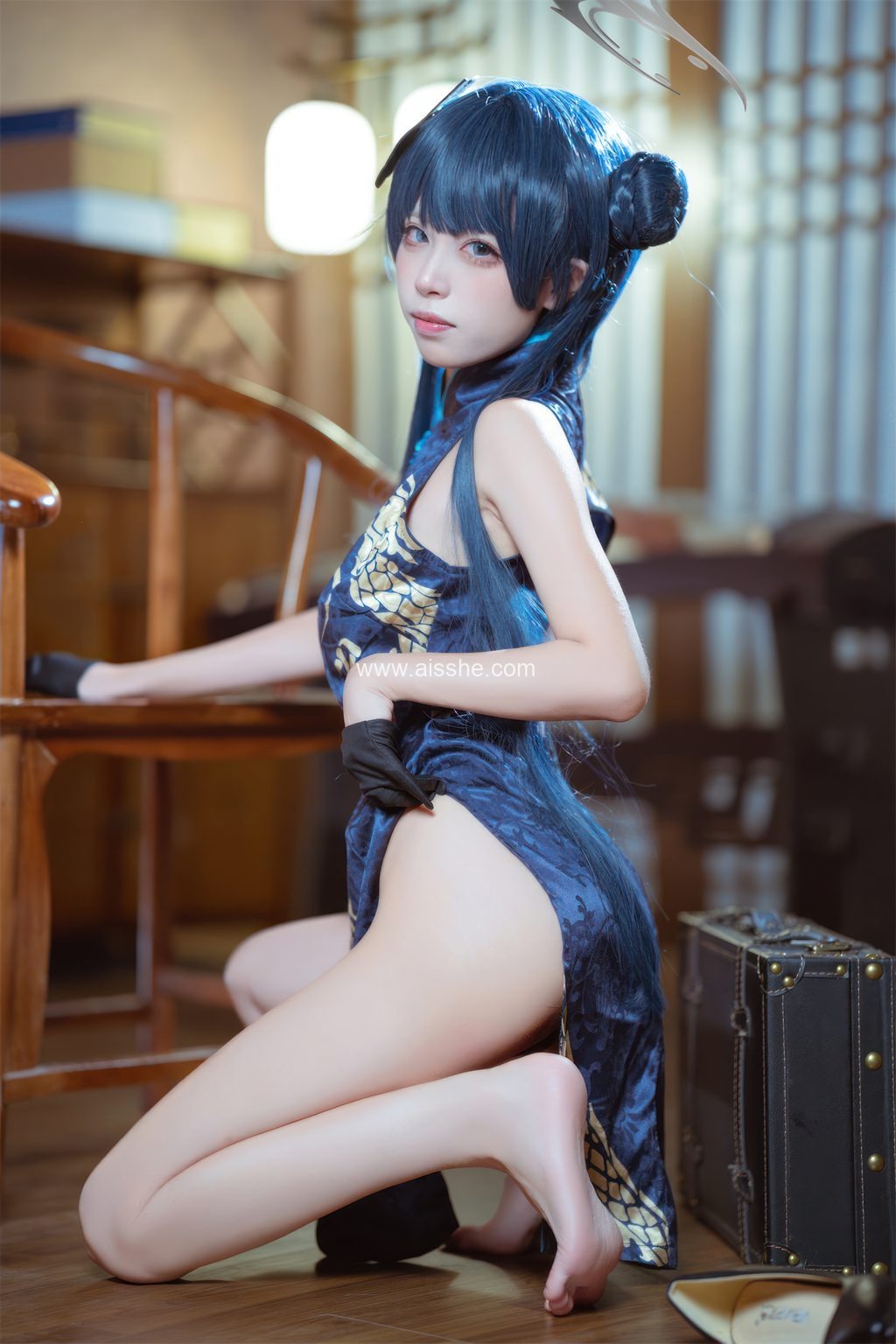 人气Coser@三无人型 –妃咲旗袍