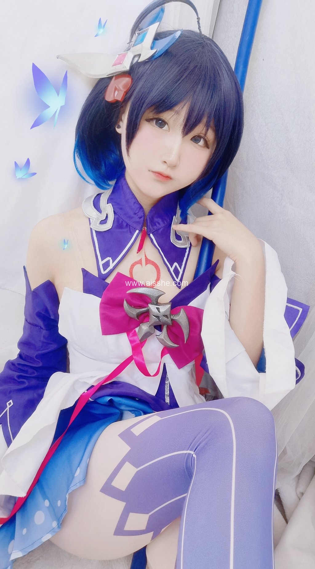 网红Coser@Seele麦麦 –希儿幻海梦蝶