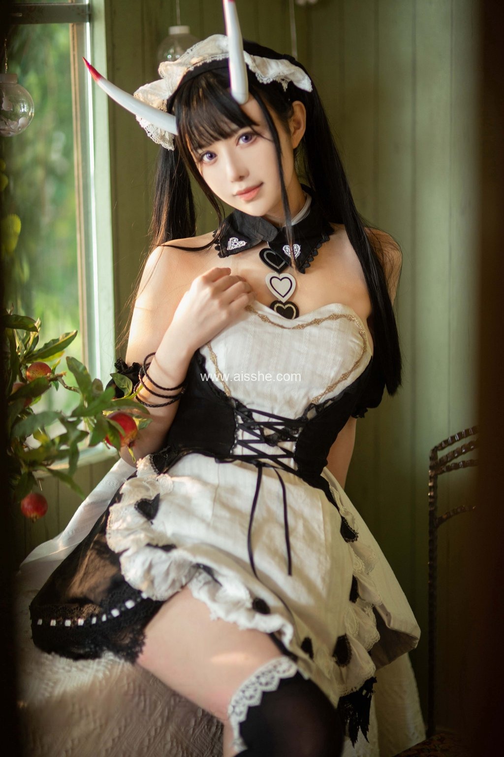 人气动漫Coser@Shika小鹿鹿 能代女仆