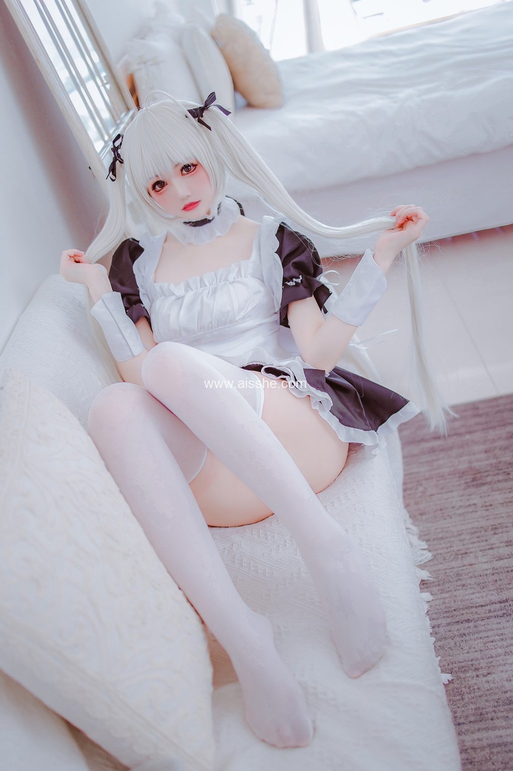 网红Coser@衣衣  穹妹女仆