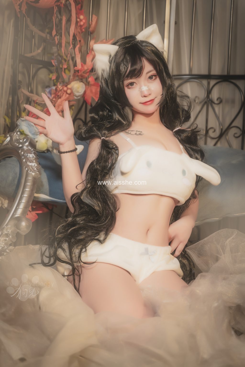 网红Coser@奇行家狗崽-玉桂狗睡衣